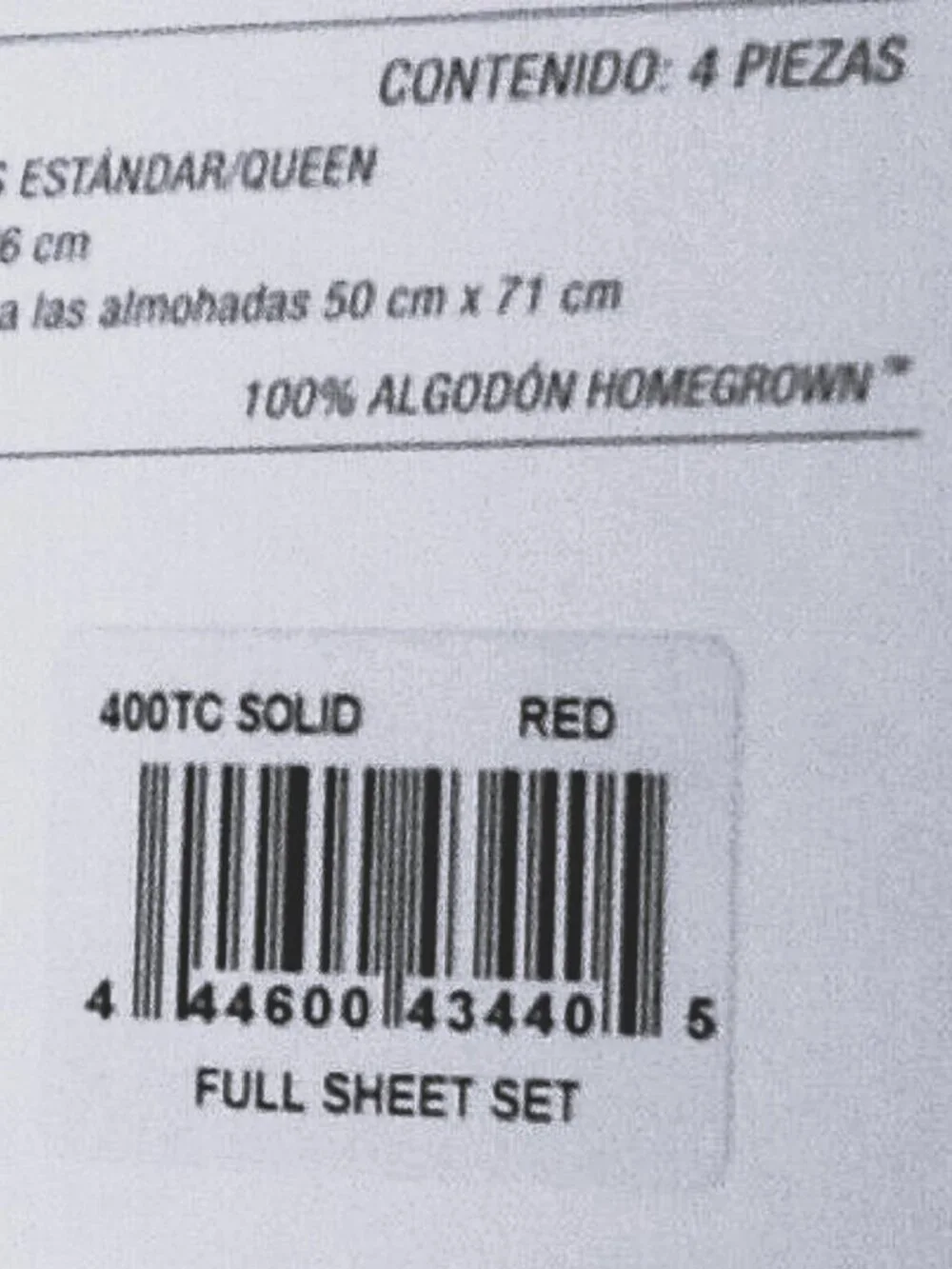 new RED Heartland 400 Thread Count 100% Cotton Sateen Weave FULL Sheet Set